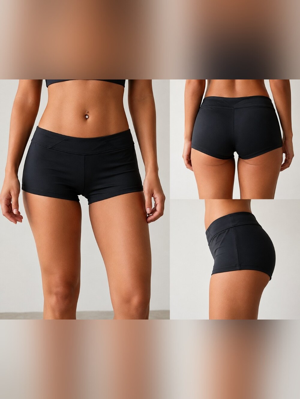 Mossimo Supply Co. Black High-Waist Bike Shorties